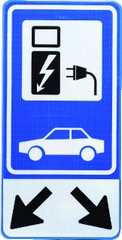 EV-BOX VERKEERSBORD OPLAADPUNT 2 VO