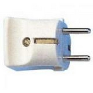 STEKER 2P+RA 16A/250V PVC WIT