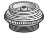 VA02, M30 x 1,5 buitendraad - venti