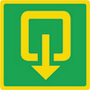 PICTOGRAM UITGANG FOTOLUM 20X20