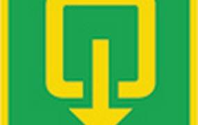 PICTOGRAM UITGANG FOTOLUM 20X20
