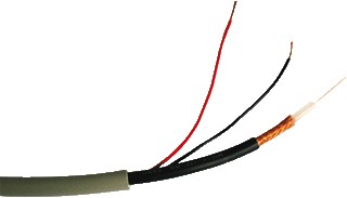 RG59-BU + VOEDING:2x0,75 mm² KABELR